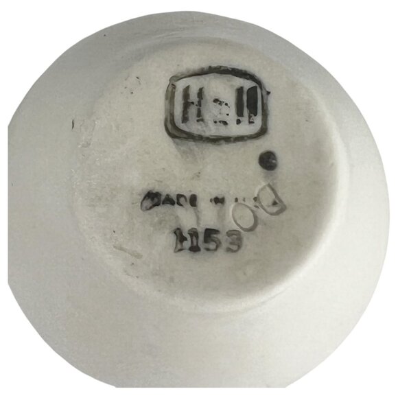 2 Vintage Hall China Open Salt Cellars White Ceramic Made In USA 1153 Dip Set - Picture 7 of 8